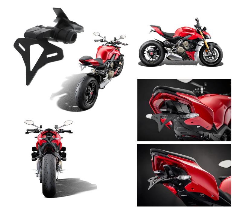 Ducati Streetfighter V4 / V4 S from 2020 License plate holder from Evotech Performance