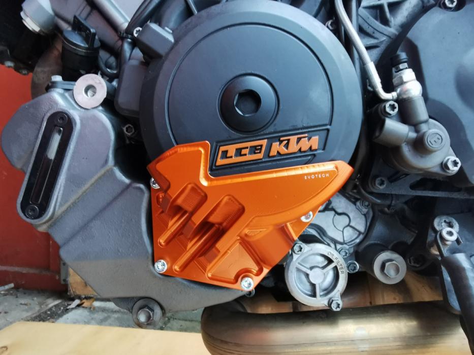 KTM 1290 R engine guard left - Orange - Evotech S.R.L