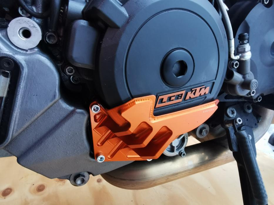 KTM 1290 R Motorschutz links - Orange - Evotech S.R.L