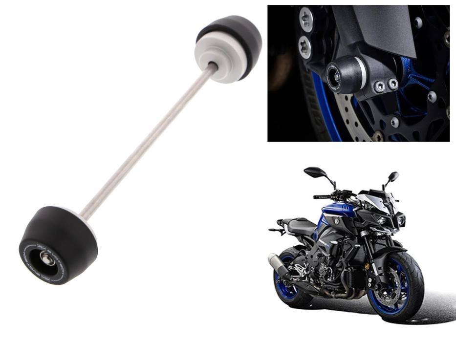 Yamaha FZ, YZF, MT front Axle Protection from Evotech Performance