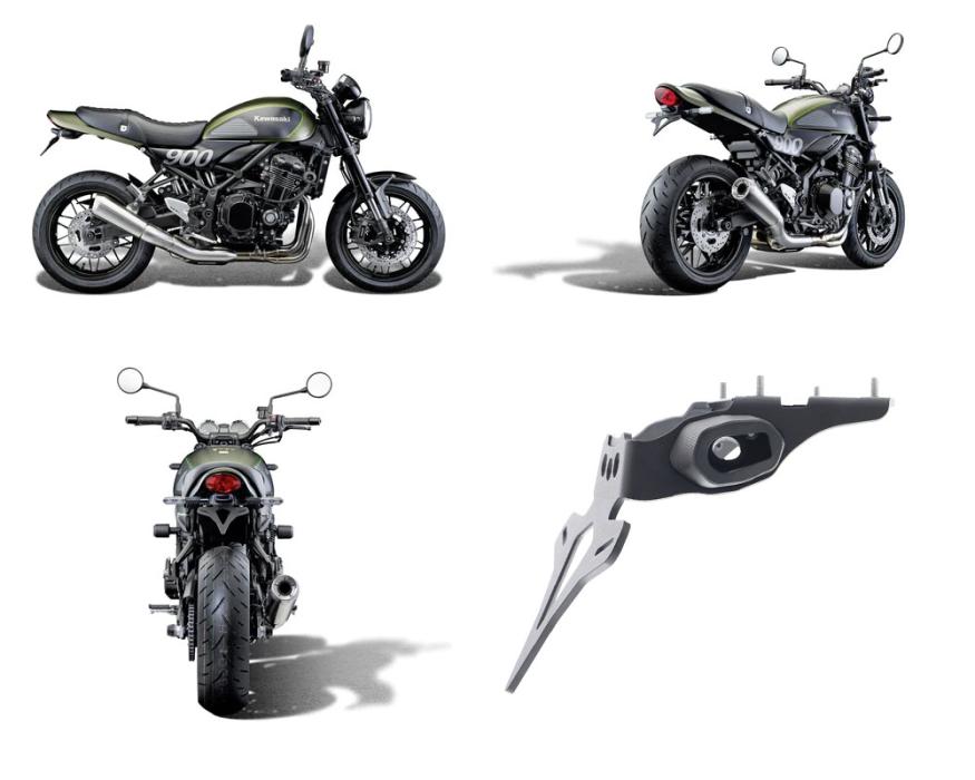 Kawasaki Z 900 RS licence plate holder EVOTECH PERFORMANCE from 2018