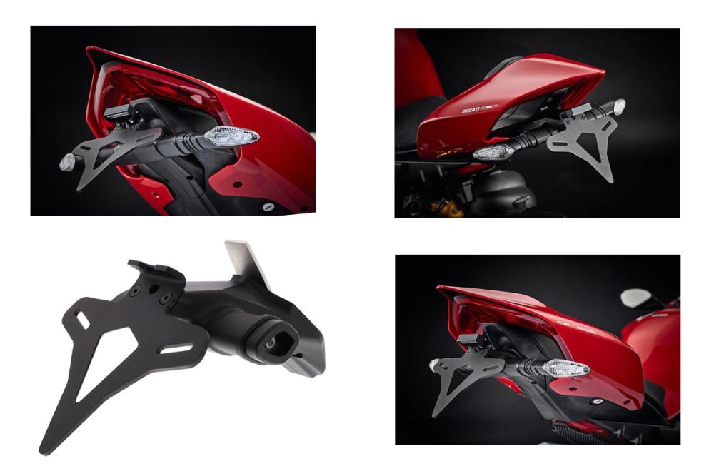 Ducati Panigale V4 , R, S, S Corse from 2018, Streetfighter V2 from 2022 license plate holder from Evotech Performance