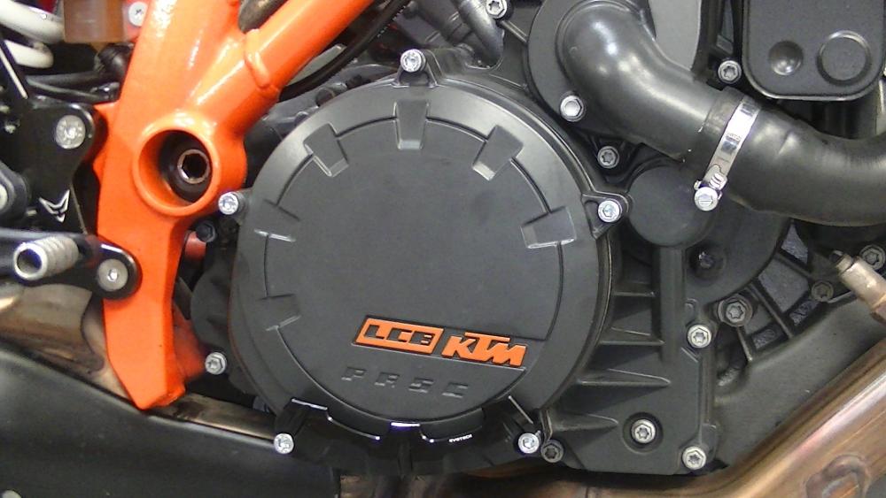 Schutz für Kupplungsdeckel LC8 KTM Motor - ORANGE - EVOTECH S.R.L